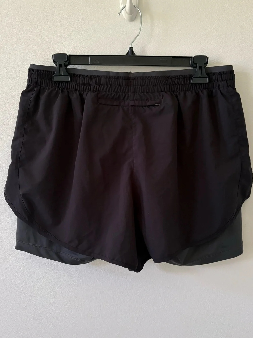 Nike Women’s Black/Gray Dual-Layer Training Shorts